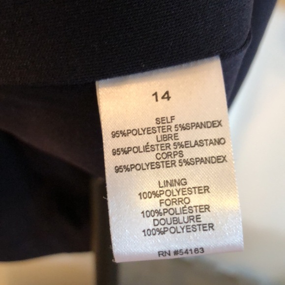 Jessica Simpson rounded neck A-line Dress with draping back. Size 14 - Picture 6 of 6